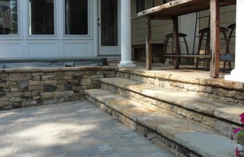 porch flagstone steps