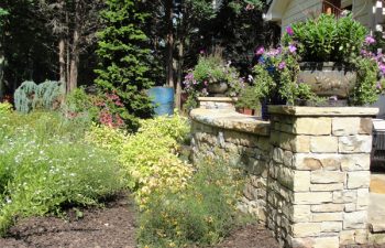 stone garden wall