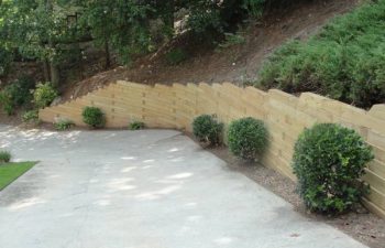 wooden retaining walls