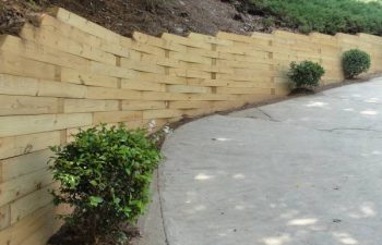 wooden retaining walls